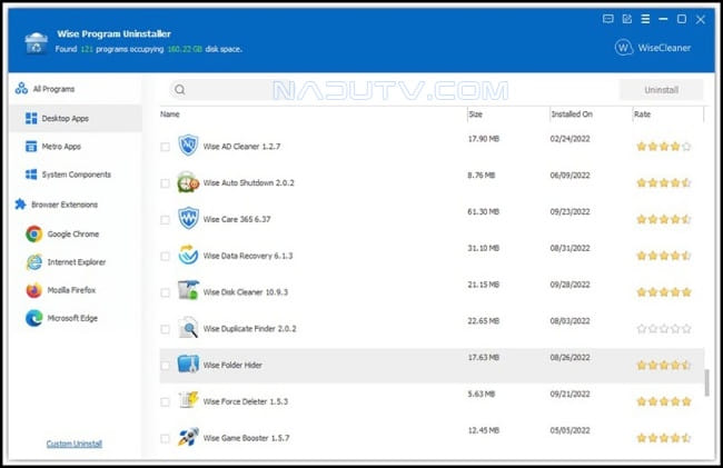Gỡ cài đặt Wise Program Uninstaller 3.2.1.264 1 Gỡ cài đặt Wise Program Uninstaller