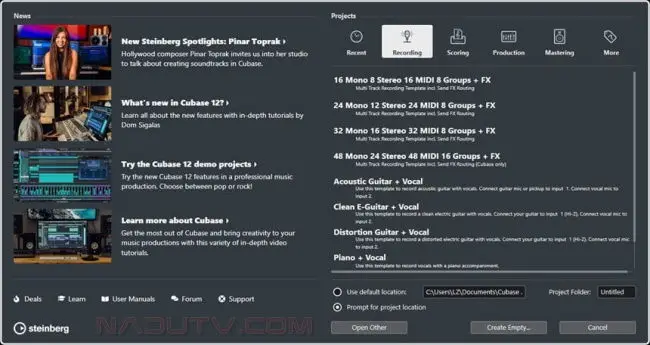 Tạo nhạc với Steinberg Cubase Pro v14.0.31 1 Tạo nhạc với Steinberg Cubase Pro