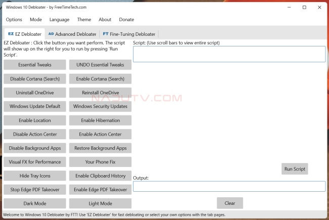 Gỡ chương trình Windows 10 Debloater v2.6.11 1 Gỡ chương trình Windows 10 Debloater