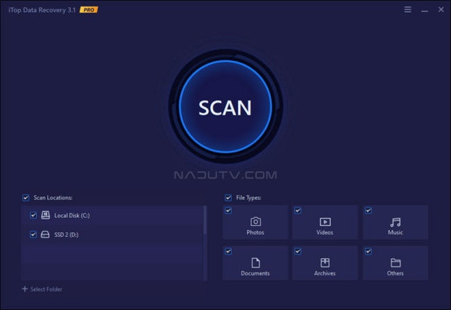 Khôi phục dữ liệu iTop Data Recovery Pro trên ổ cứng v5.2.0.832 1 Khôi phục dữ liệu iTop Data Recovery Pro