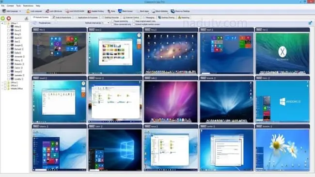 Quản lý mạng Classroom Spy Pro từ xa