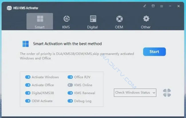 Kích hoạt Windows/Office bằng HEU KMS v62.0 1 Kích hoạt Windows/Office bằng HEU KMS