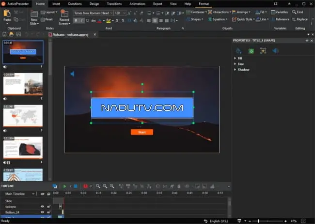Phần mềm tạo thuyết trình ActivePresenter Pro