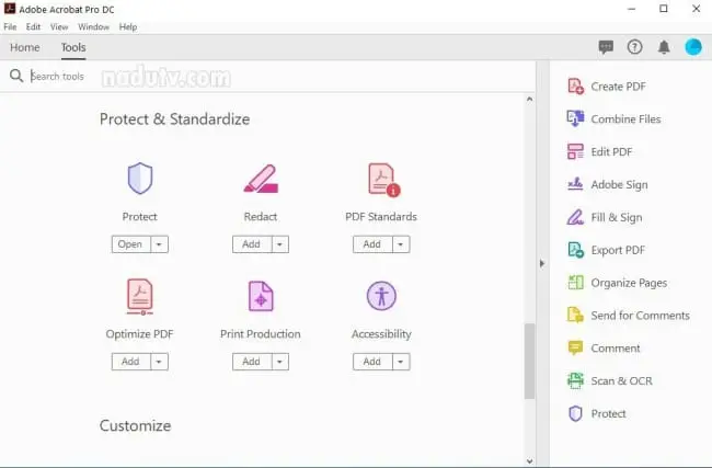 Trình chỉnh sửa file PDF Adobe Acrobat Pro DC 