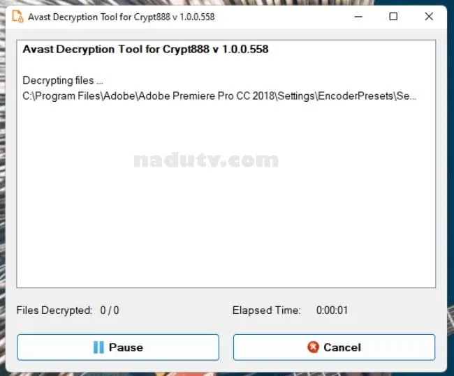 Avast Ransomware Decryption giải mã Virus mã hóa