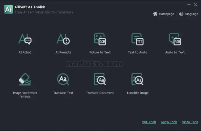 Công cụ trí tuệ nhân tạo Gilisoft AI Toolkit v10.3 1 Công cụ trí tuệ nhân tạo Gilisoft AI Toolkit