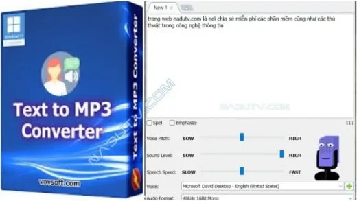 VovSoft Text to MP3 Converter
