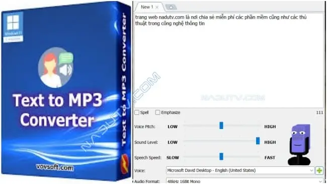 VovSoft Text to MP3 Converter
