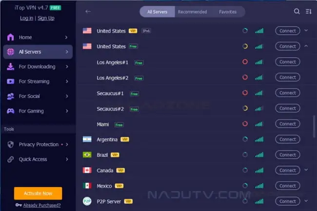 Phần mềm kết nối VPN iTop VPN Free