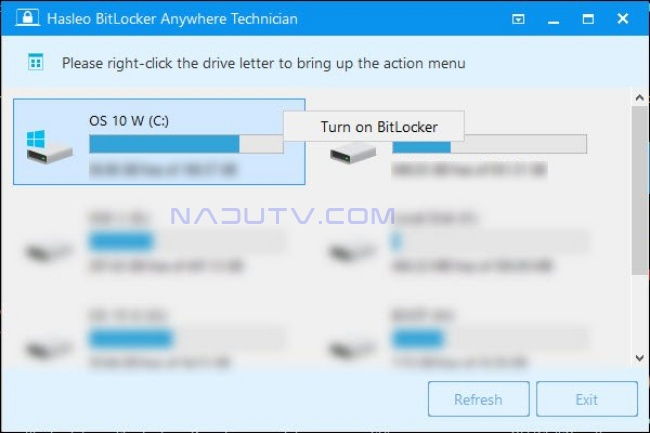 Phần mềm khoá ổ cứng BitLocker Anywhere + Portable v9.7 1 Phần mềm khoá ổ cứng BitLocker Anywhere