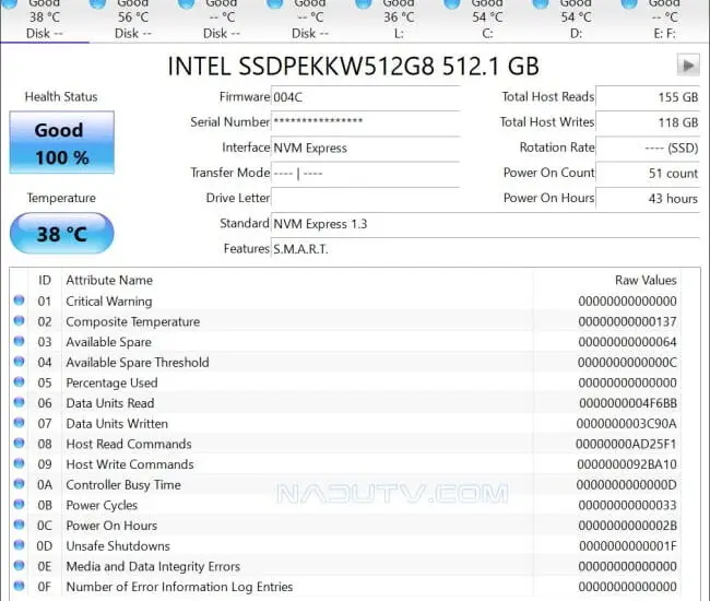 Kiểm tra SSD HDD với CrystalDiskInfo v9.6.3 1 Kiểm tra SSD HDD với CrystalDiskInfo