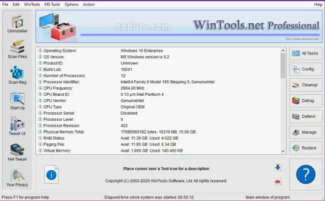 Tối ưu hoá PC bằng WinTools.net v25.6.1 1 Tối ưu hoá PC bằng WinTools.net