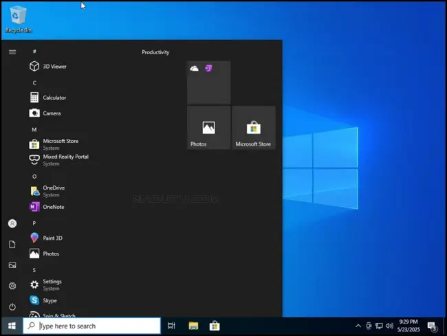 Windows 10 tiny 22H2 siêu nhẹ build 19045.5854 Preactivated 1 Windows 10 tiny 22H2 siêu nhẹ