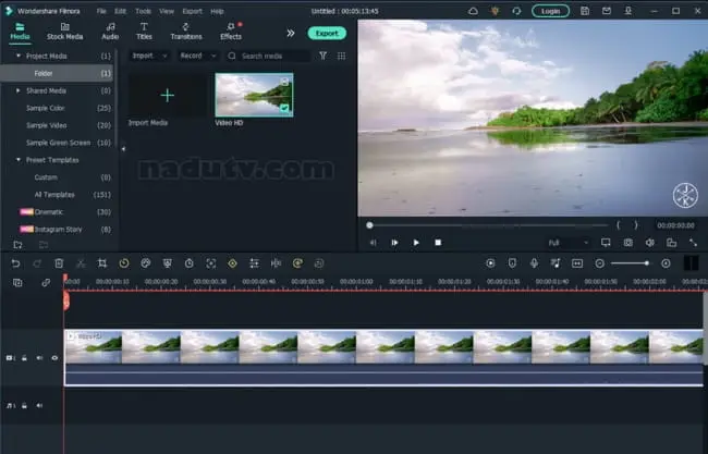 Chỉnh sửa video bằng Wondershare Filmora