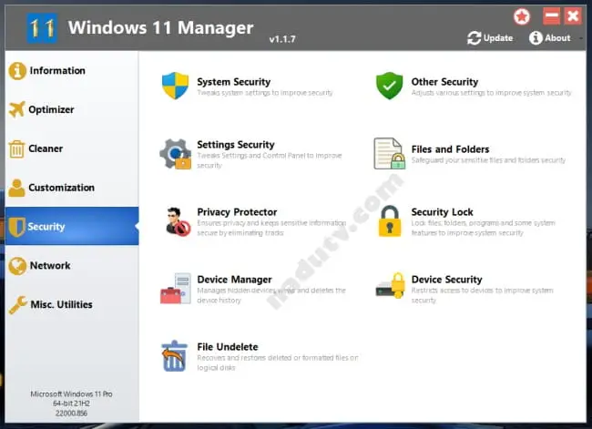 Tối ưu hóa cho Windows 10 / 11 Manager v2.1.7.0 (x64) 4 win 11 manager 4