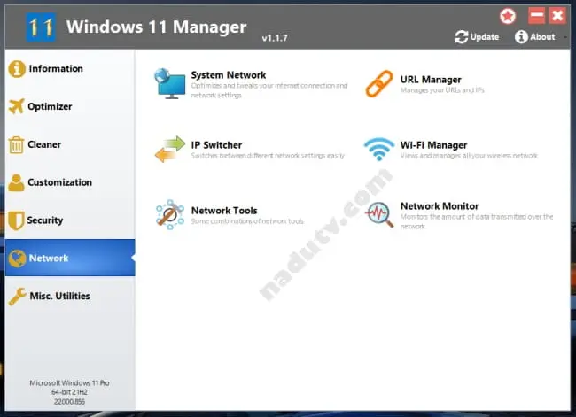 Tối ưu hóa cho Windows 10 / 11 Manager v2.1.7.0 (x64) 5 win 11 manager 5