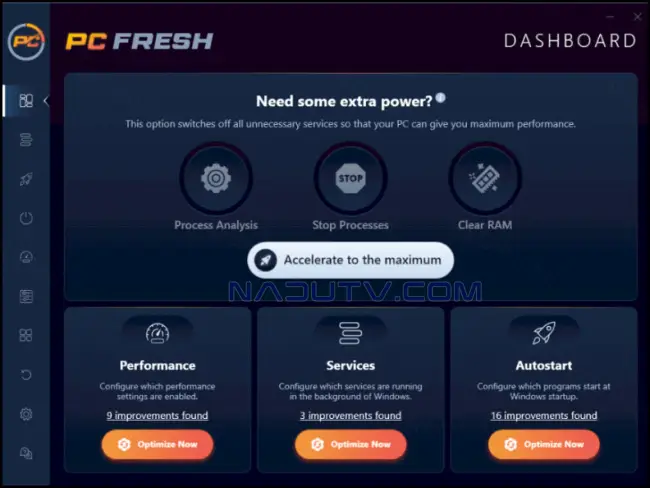 Trình tối ưu hoá máy tính Abelssoft PC Fresh