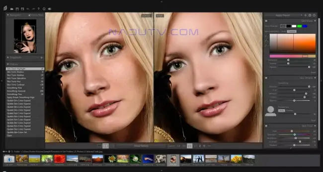 Plugin mịn da cho Photoshop Lightroom SkinFiner